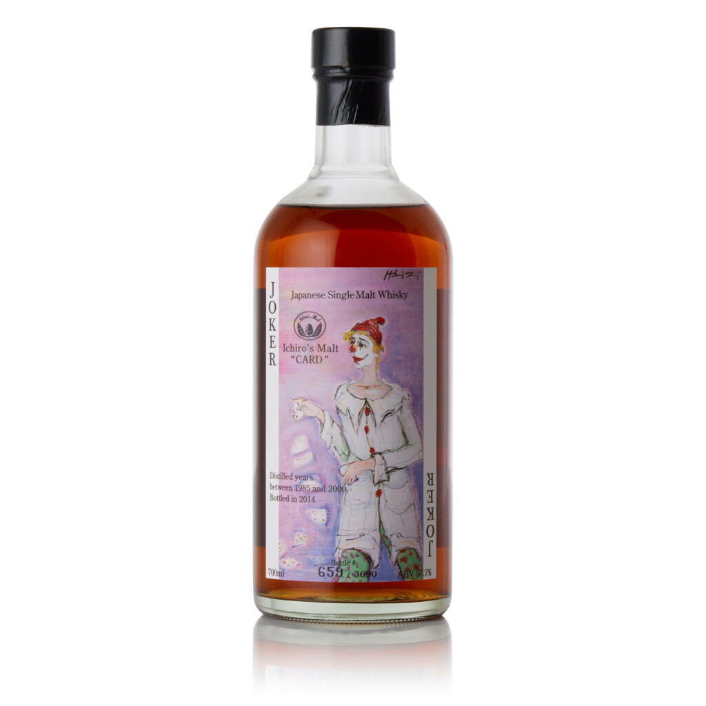 View full screen - View 1 of Lot 6353. 羽生 Hanyu Ichiro's Malt Card Series The Coloured Joker 57.7 abv NV (1 BT70).