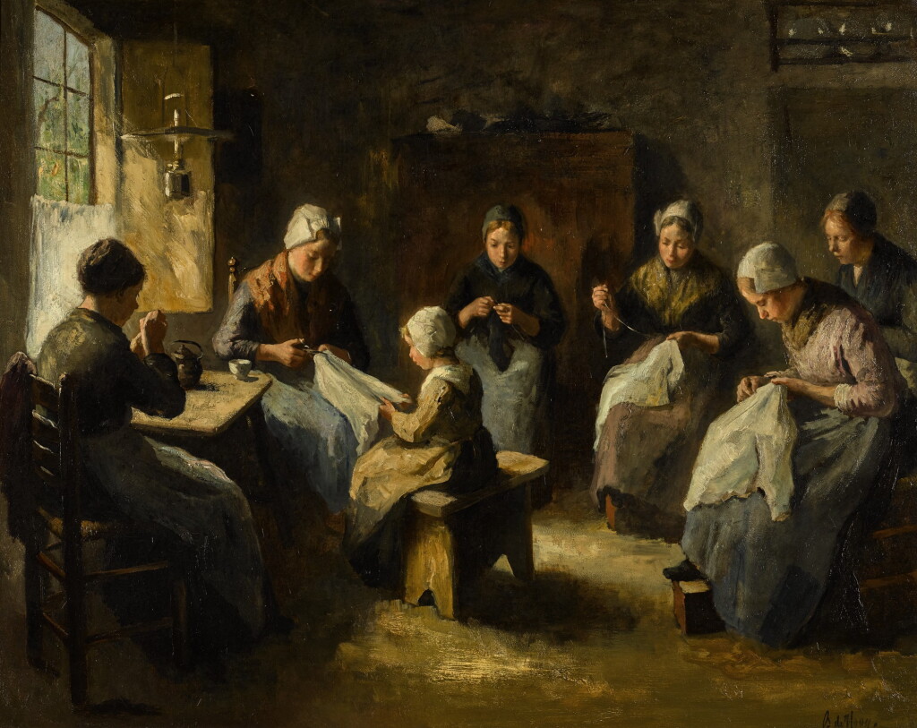 View full screen - View 1 of Lot 195. BERNARD DE HOOG | THE SEWING CIRCLE.