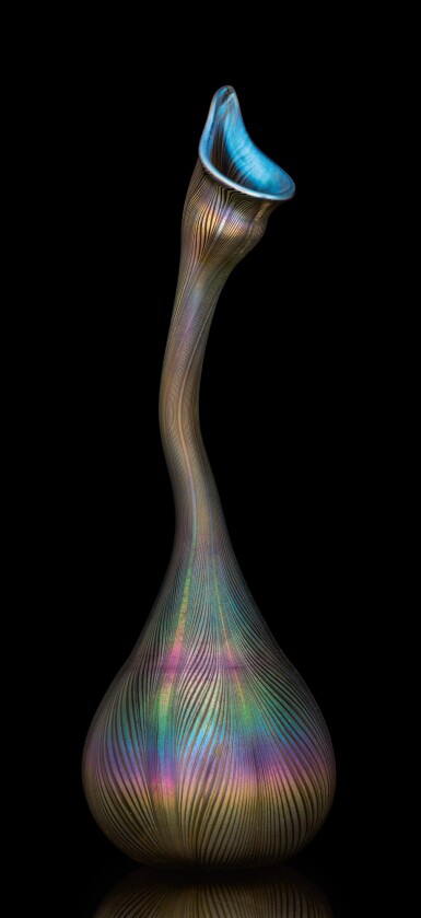 View full screen - View 1 of Lot 430. TIFFANY STUDIOS | “GOOSENECK” VASE.