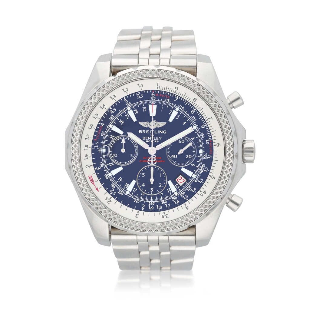 View full screen - View 1 of Lot 71. Bentley Motors chronograph reference A25362 A stainless steel automatic chronograph wristwatch, circa 2003.