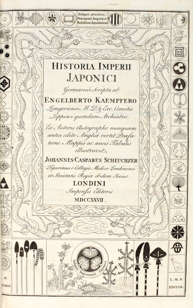 View full screen - View 1 of Lot 82. Kaempfer | The history of Japan, 1727, 2 volumes.
