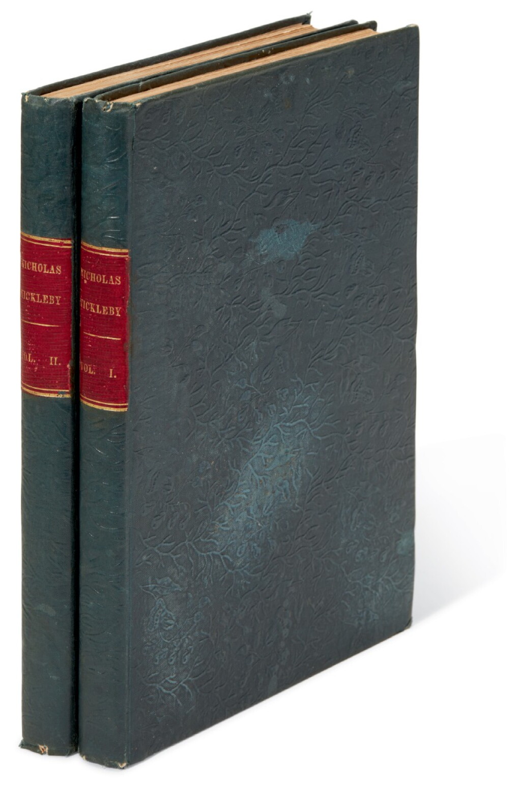 View full screen - View 1 of Lot 63. Dickens, Nicholas Nickleby, 1839, first American edition, bound from the parts.