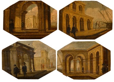 View full screen - View 1 of Lot 163. A set of architectural vedute.