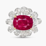 Ruby and Diamond Ring | 5.03克拉 天然「緬甸」 未經加熱紅寶石 配 鑽石 戒指