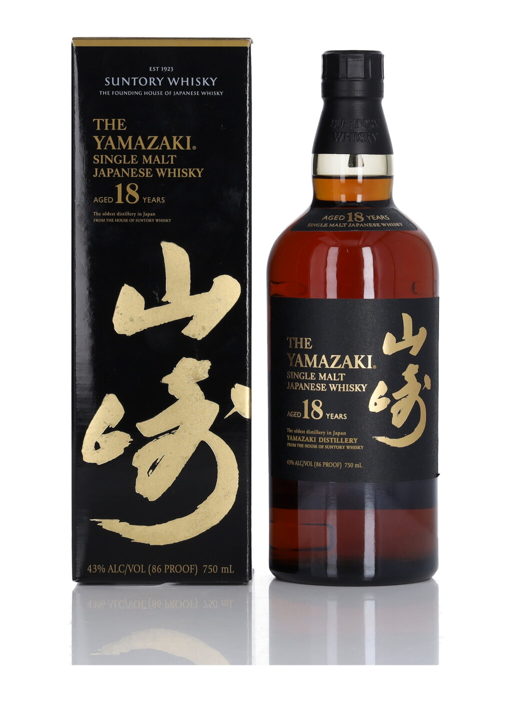 View full screen - View 1 of Lot 148. The Yamazaki 18 Year Old 43.0 abv NV (1 Bottle 75cl).