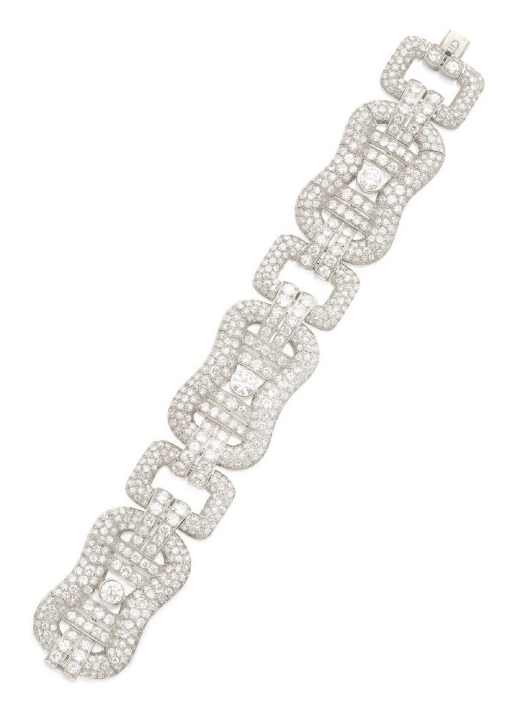 View full screen - View 1 of Lot 160. DIAMOND BRACELET.