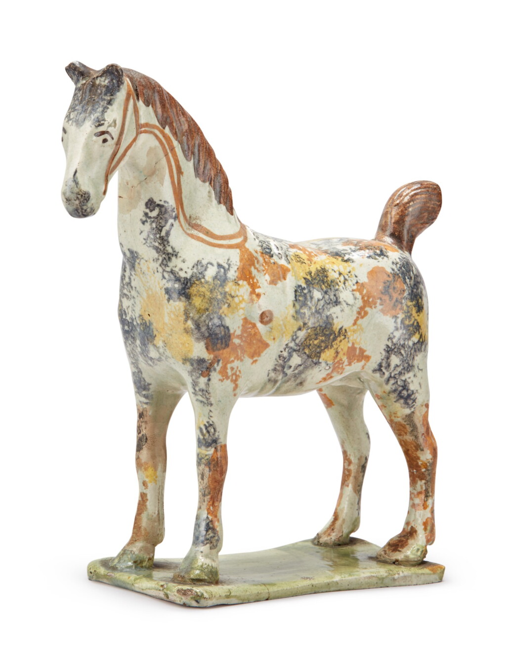 View full screen - View 1 of Lot 80. An English Pearlware Model Of A Horse, Circa 1800.