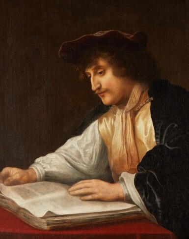 View full screen - View 1 of Lot 32. Portrait of a gentleman at a table.