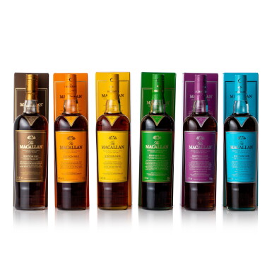 View full screen - View 1 of Lot 5028. The Macallan Edition No. 1 - 6 NV (5 BT70, 1 BT75).