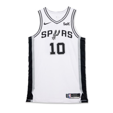 View full screen - View 1 of Lot 253. Jeremy Sochan San Antonio Spurs 2023-2024 Game Issued Association Edition Jersey .