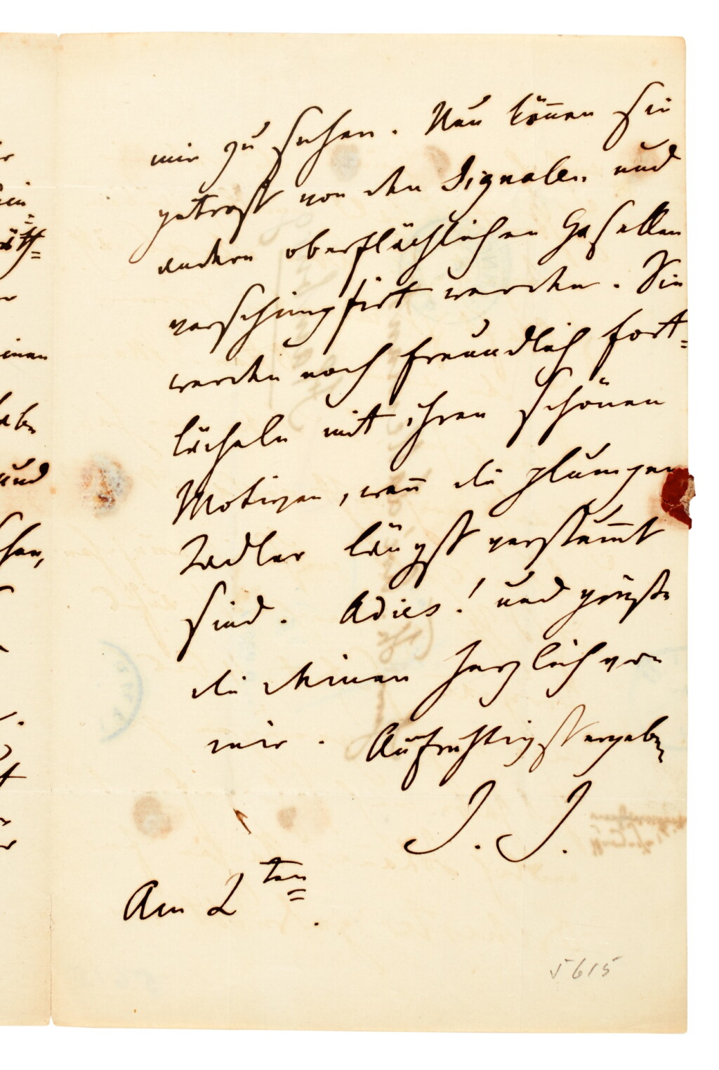 View full screen - View 1 of Lot 205. J. Joachim. Collection of 5 autograph letters signed by Joachim, Saint-Saëns, Bazzini and Casals 1858-1911.