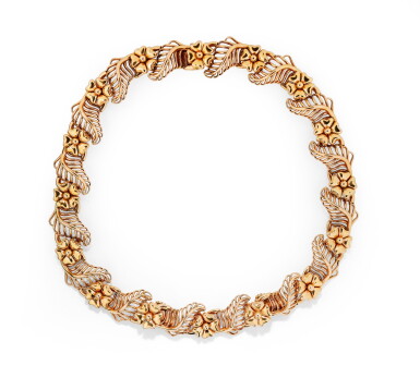 View full screen - View 1 of Lot 168. COLLIER TRANSFORMABLE OR, BOUCHERON, VERS 1950 | GOLD CONVERTIBLE NECKLACE, BOUCHERON, 1950S.