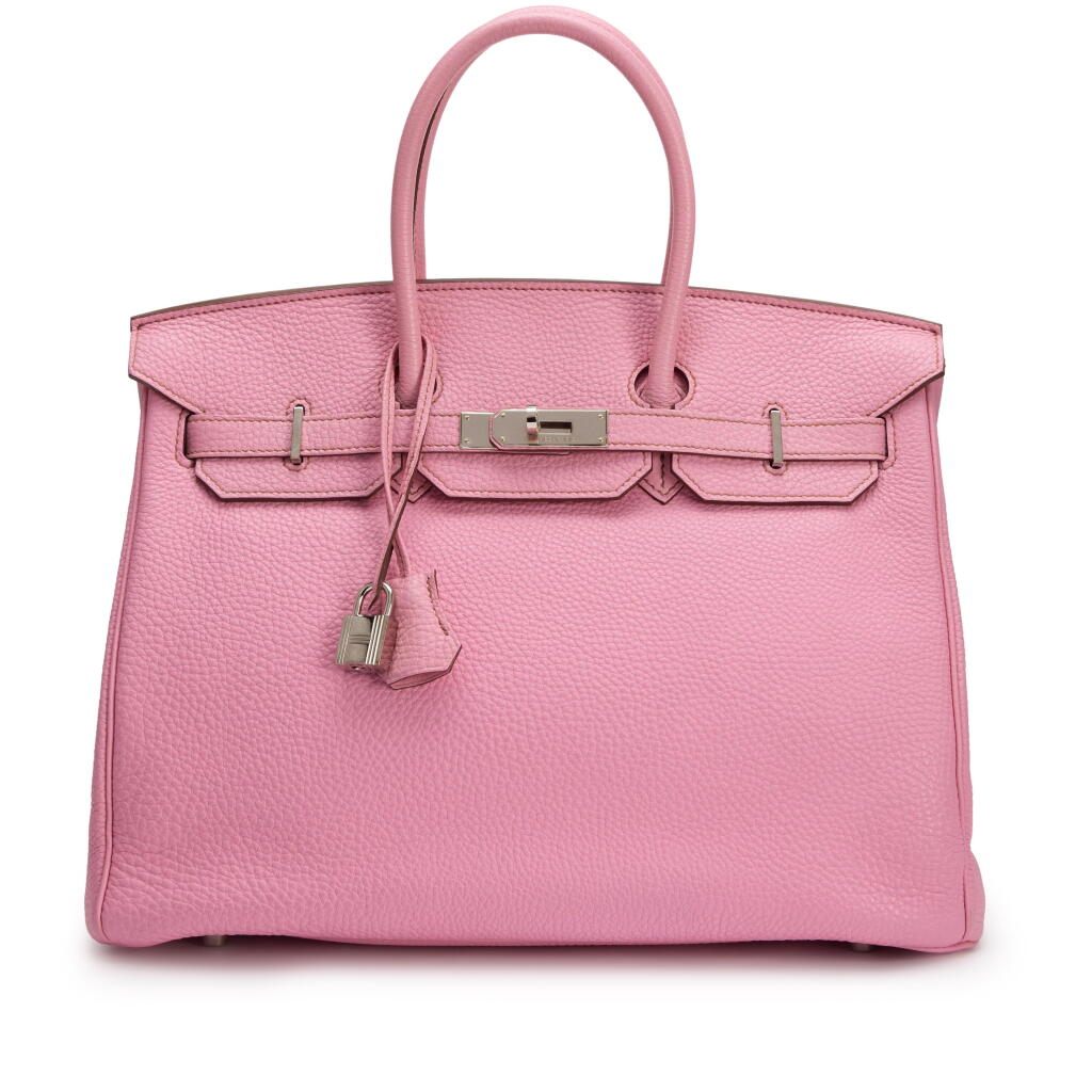 View full screen - View 1 of Lot 43. Bubblegum Pink 5P Clémence Birkin 35 Palladium Hardware, 2010.