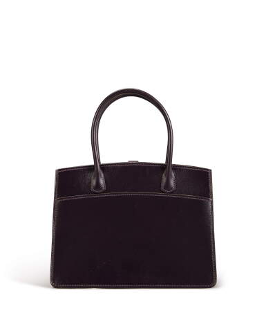 View full screen - View 1 of Lot 94. Raisin Whitebus Tote 20cm in Box Calf Leather, 2002.