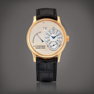 View full screen - View 1 of Lot 2165. Octa Réserve de Marche A pink gold wristwatch with date, power reserve indication and brass movement, Circa 2002 | Octa Réserve de Marche 粉紅金腕錶,備日期、動力儲備顯示及黃銅機芯,約2002年製.