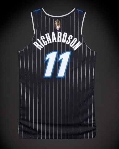 Jase Richardson 'Rookie Year' Orlando Magic 2025-2026 Emirates NBA Cup Semifinals Game Worn Statement Edition Jersey