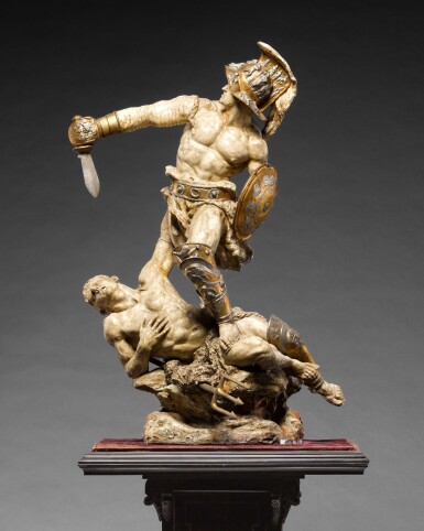 View full screen - View 1 of Lot 382. Gladiator and defeated Slave.