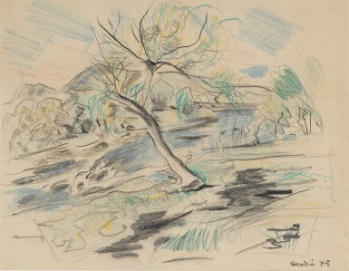 View full screen - View 1 of Lot 71. JOHN MARIN | RAMAPO RIVER NEAR SUFFERN, NEW YORK.