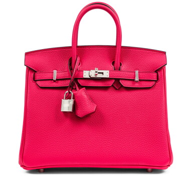 View full screen - View 1 of Lot 642. Rose Mexico Togo Birkin 25 Palladium Hardware, 2026.