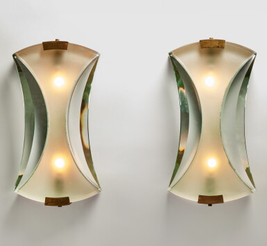 View full screen - View 1 of Lot 185. Pair of Wall Lights.