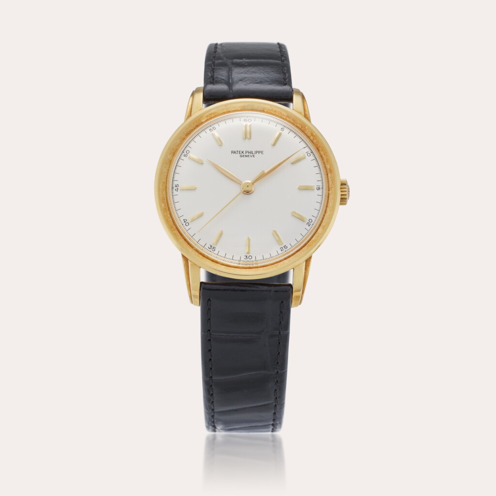 View full screen - View 1 of Lot 244. Reference 2481 Calatrava | A yellow gold wristwatch, Circa 1956.