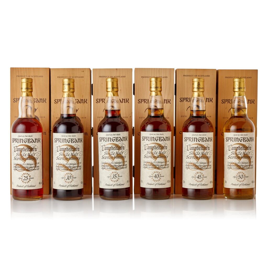View full screen - View 1 of Lot 9606. Springbank Millennium Collection Full Set NV (6 BT70).