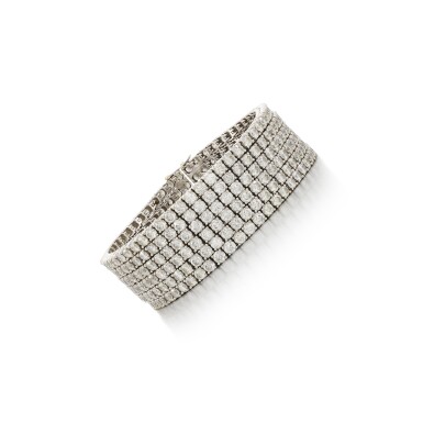 View full screen - View 1 of Lot 82. Diamond Bracelet .