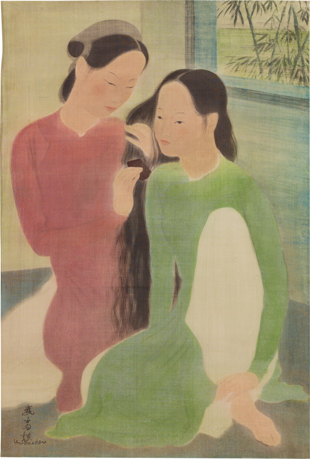 View full screen - View 1 of Lot 1013. Vu Cao Dam 武高談 | Deux Femmes 兩女士.
