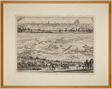 View full screen - View 1 of Lot 323. Plan et vue de la ville d'Arras (De Vesme 880).