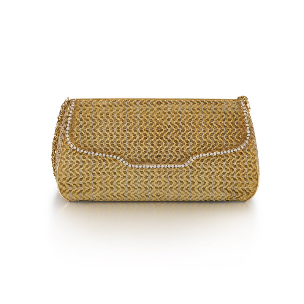 View full screen - View 1 of Lot 87. Minaudière or deux tons | Two tone gold evening bag.