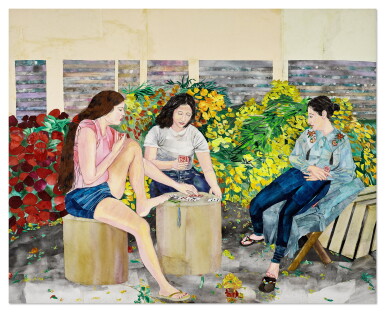 View full screen - View 1 of Lot 350. María Berrío 瑪莉亞・貝利奧 | Between The Orchids and The Wheat 蘭花與小麥之間.