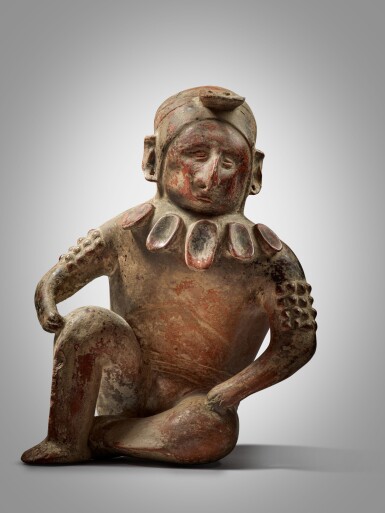 View full screen - View 1 of Lot 17. Colima Seated Hunchback Figure, Comala style, Protoclassic, circa 100 BC - AD 250.
