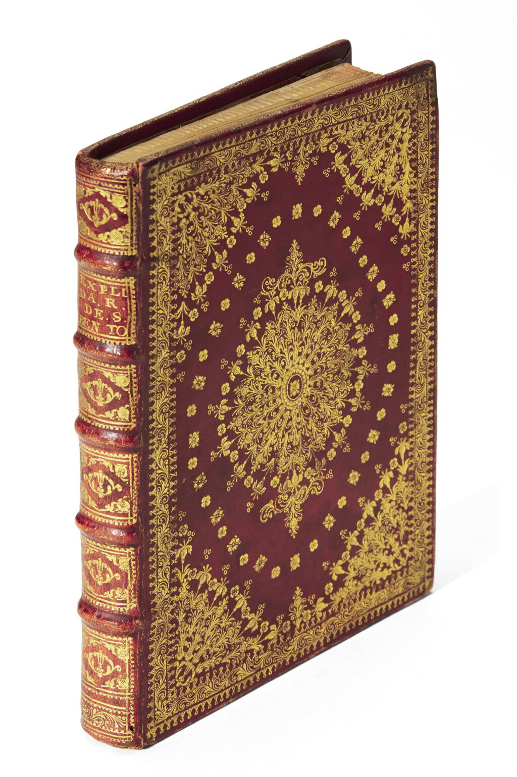 View full screen - View 1 of Lot 227. Talbot, Explicaçao breve, Lisbon, 1744, contemporary Portuguese red morocco gilt.