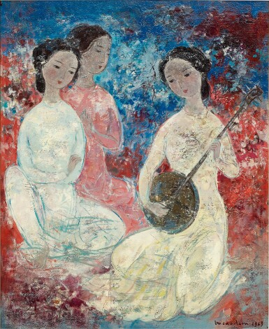 View full screen - View 1 of Lot 750. Vu Cao Dam 武高談 | Les Musiciennes (The Musicians) 音樂家.