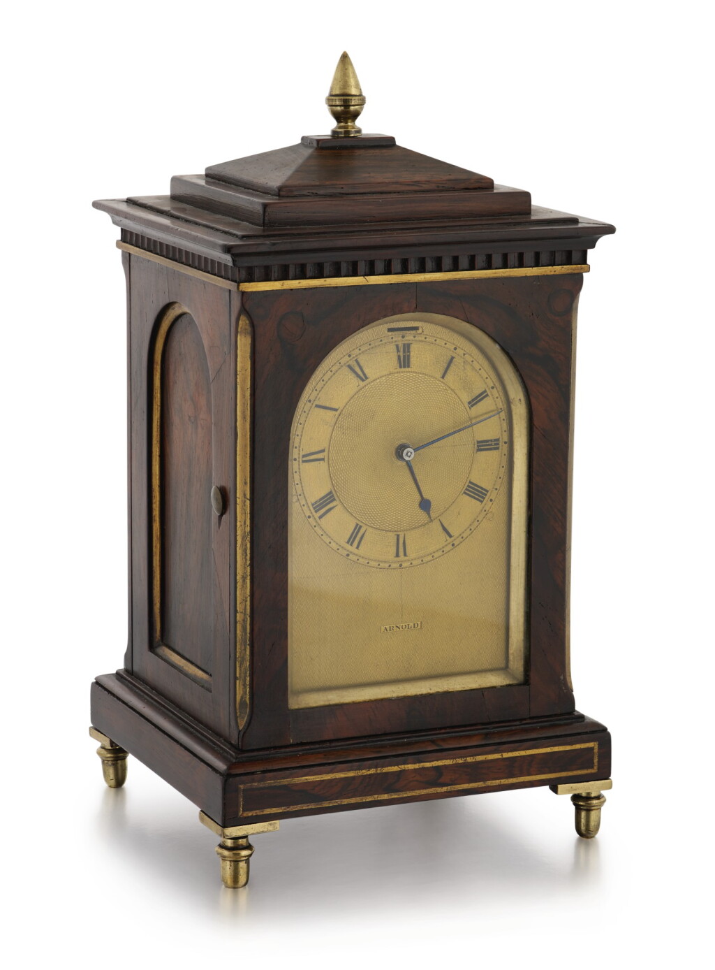 View full screen - View 1 of Lot 202. ENGLISH | AN INLAID ROSEWOOD MANTEL CHRONOMETER, LATE 18TH CENTURY AND LATER.