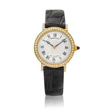 View full screen - View 1 of Lot 8210. Classique | A yellow gold and diamond-set wristwatch, Circa 1995 | 寶璣 | Classique | 黄金鑲鑽石腕錶,約1995年製.