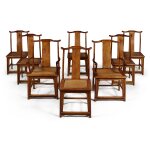 A set of eight 'huali' chairs, 20th century