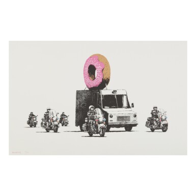 View full screen - View 1 of Lot 184. BANKSY | DONUTS STRAWBERRY.