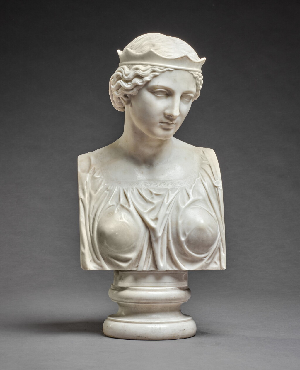 View full screen - View 1 of Lot 71. Thomas Thornycroft (1815-1885), British, mid-19th century | Bust of a Princess.