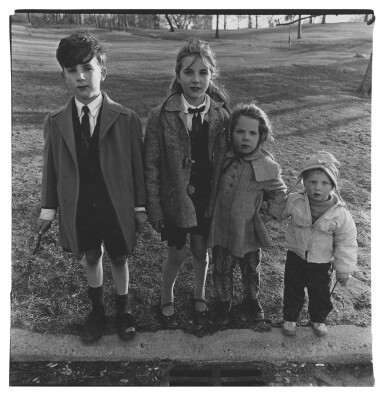 View full screen - View 1 of Lot 115. Four English Children, Central Park, N. Y. C..