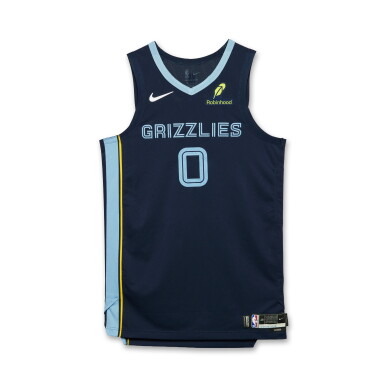 View full screen - View 1 of Lot 56. Jaylen Wells Memphis Grizzlies 2025-2026 Game Worn Icon Edition Jersey.