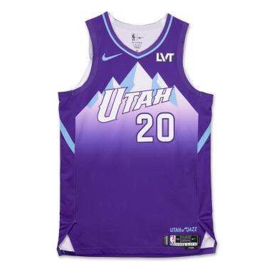 View full screen - View 1 of Lot 151. John Collins Utah Jazz 2024-2025 Game Worn City Edition Jersey | Matched to 3 Games | 2 Double-Doubles.
