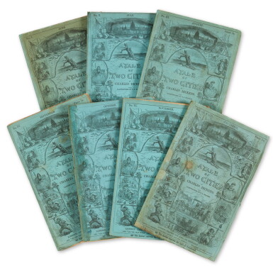 View full screen - View 1 of Lot 1045. Dickens, Charles | "A Tale of Two Cities," in the original monthly parts.