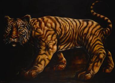 View full screen - View 1 of Lot 2. PETER HOWSON, O.B.E. | TIGER.