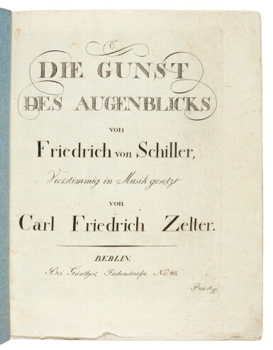 View full screen - View 1 of Lot 59. C. F. Zelter. Two first editions, 1801 and c. 1806.
