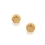 Pair of Gold and Diamond Earclips