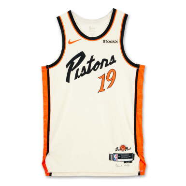 View full screen - View 1 of Lot 202. Simone Fontecchio Detroit Pistons 2024-2025 Game Worn City Edition Jersey .