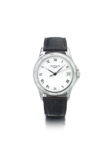 View full screen - View 1 of Lot 148. PATEK PHILIPPE | REF 5117G, A WHITE GOLD AUTOMATIC CENTER SECONDS WRISTWATCH WITH DATE MADE IN 2002.