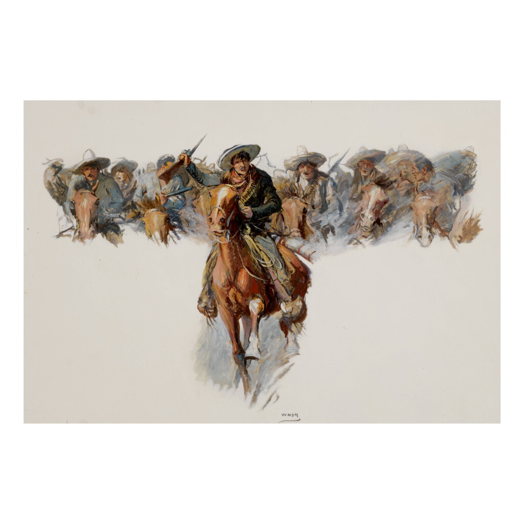 View full screen - View 1 of Lot 92. WILLIAM HENRY DETHLEF KOERNER | BANDIDOS ON THE RUN .