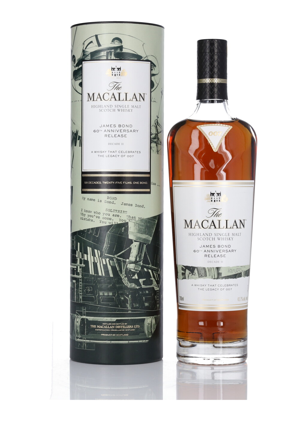 View full screen - View 1 of Lot 60. The Macallan James Bond 60th Anniversary Decade II 43.7 abv NV (1 BT 70cl).